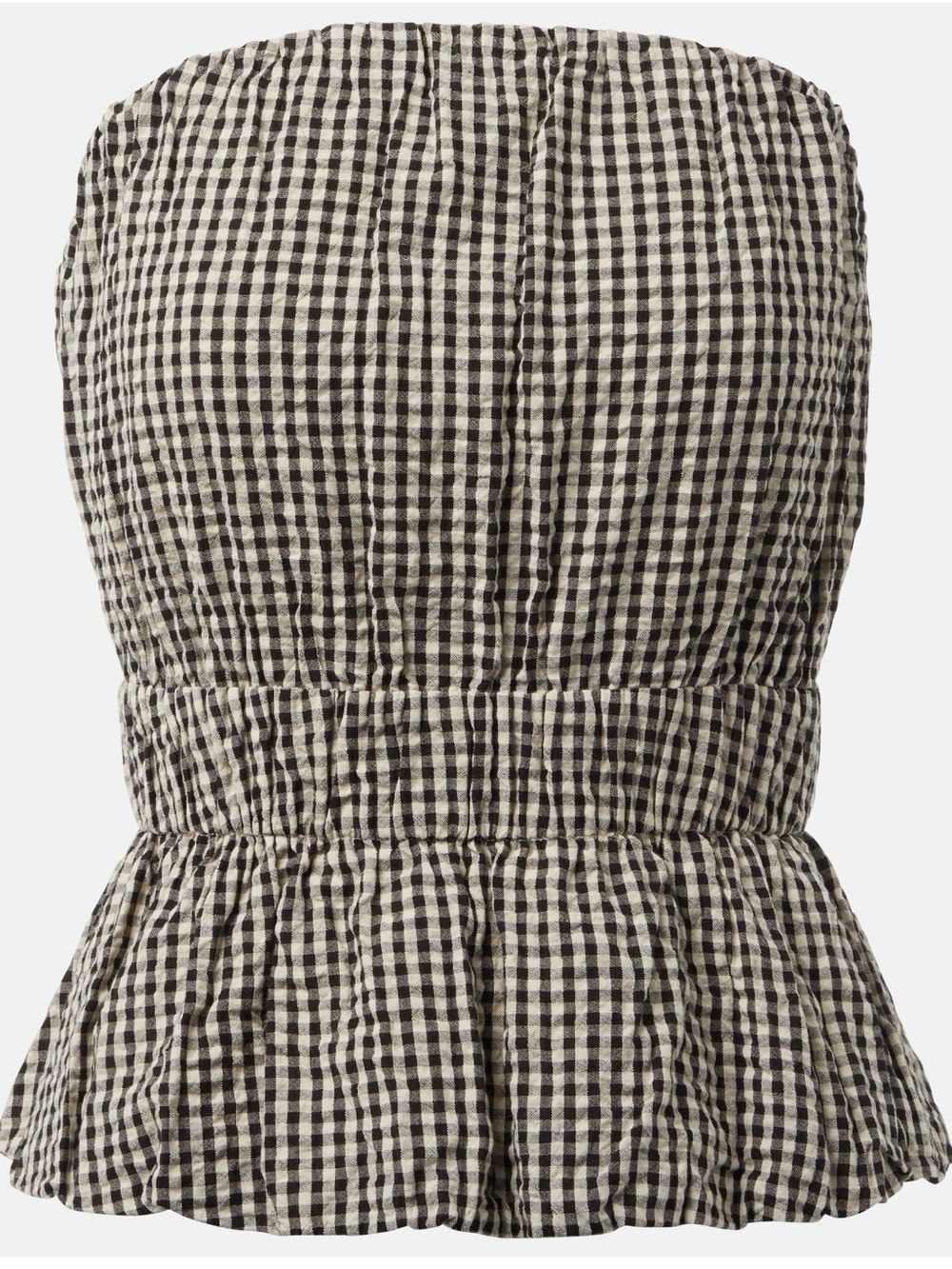 Posse Gingham Top - Black & White